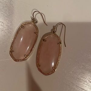 Kendra Scott earrings — rose quartz